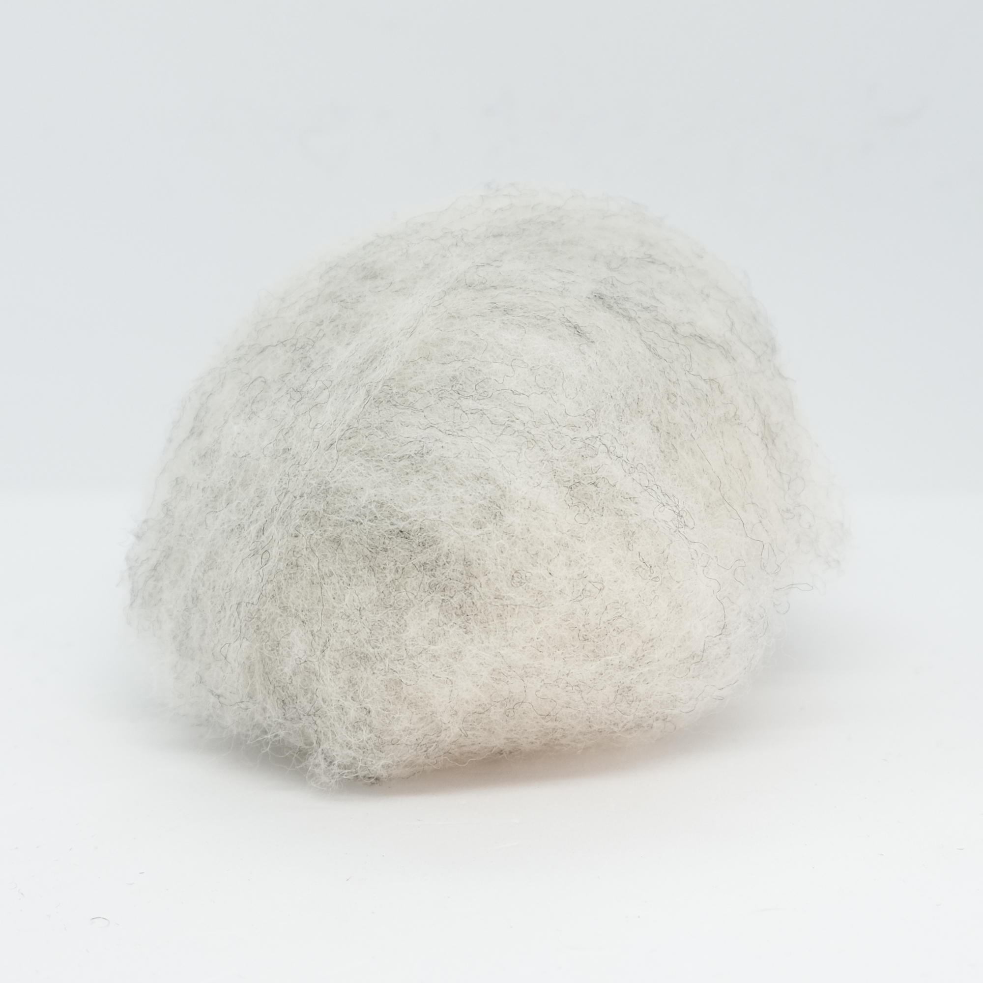 Kardet vasket, lys grå