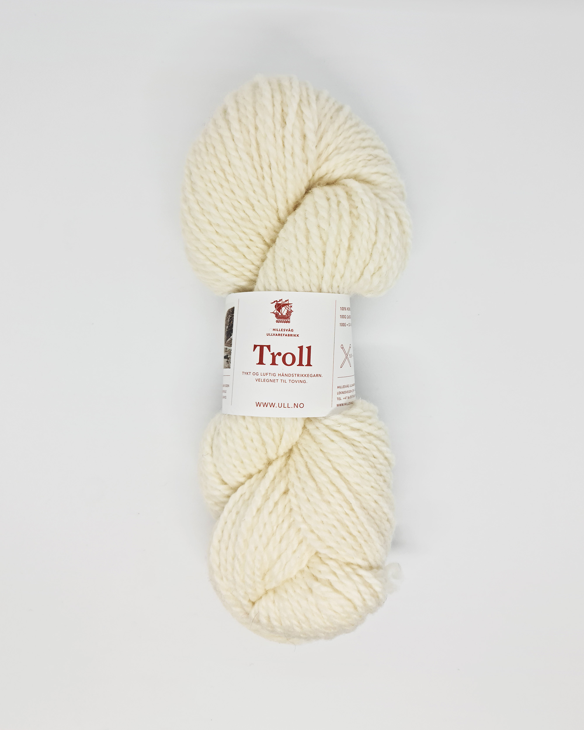 Troll, halvbleket hvit - Bilde 3