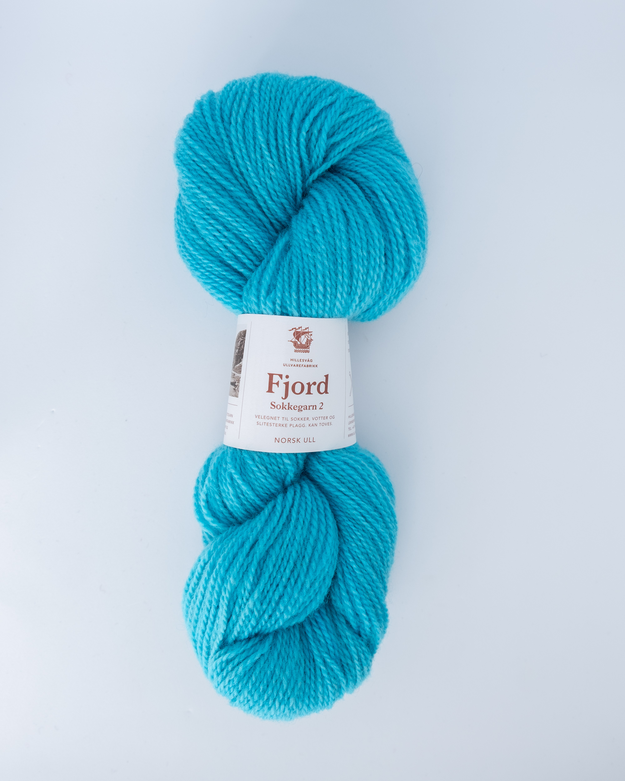 Fjord sokkegarn 2, turkis - Bilde 2
