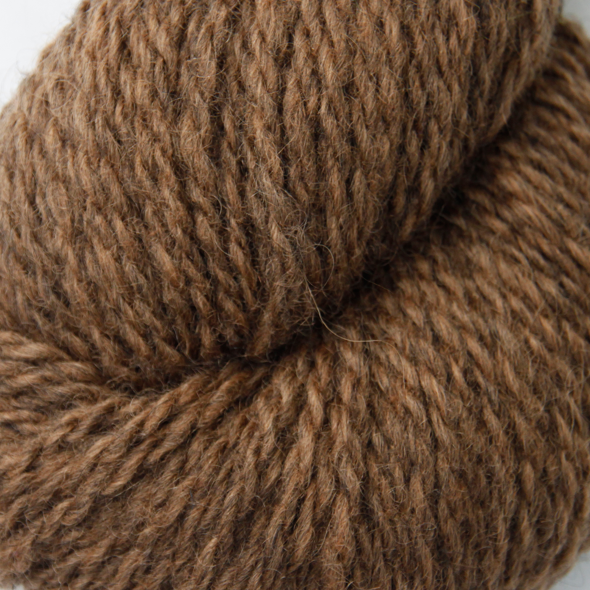 Blåne pelsullgarn, lys brun