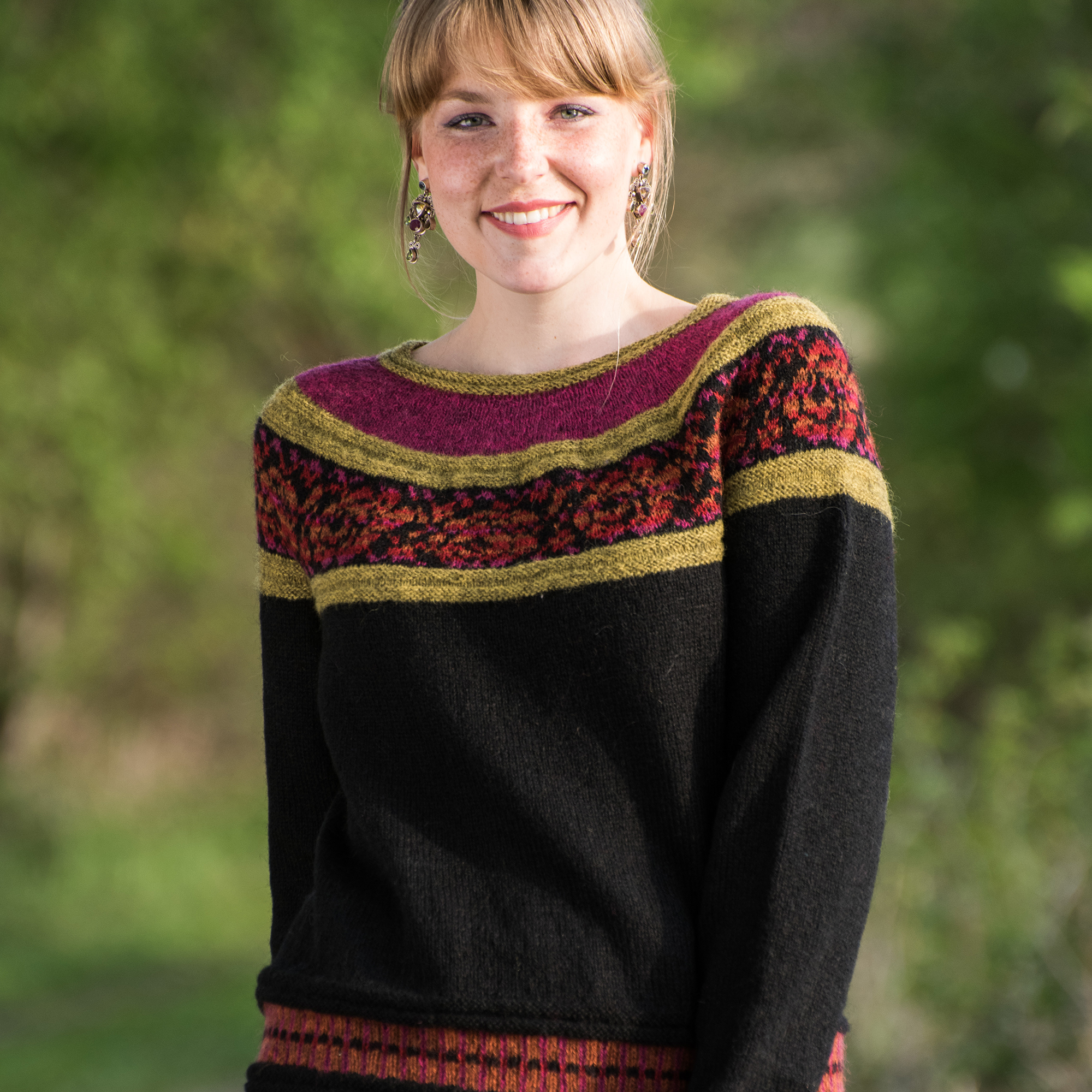 Fridas rundfelte rosegenser