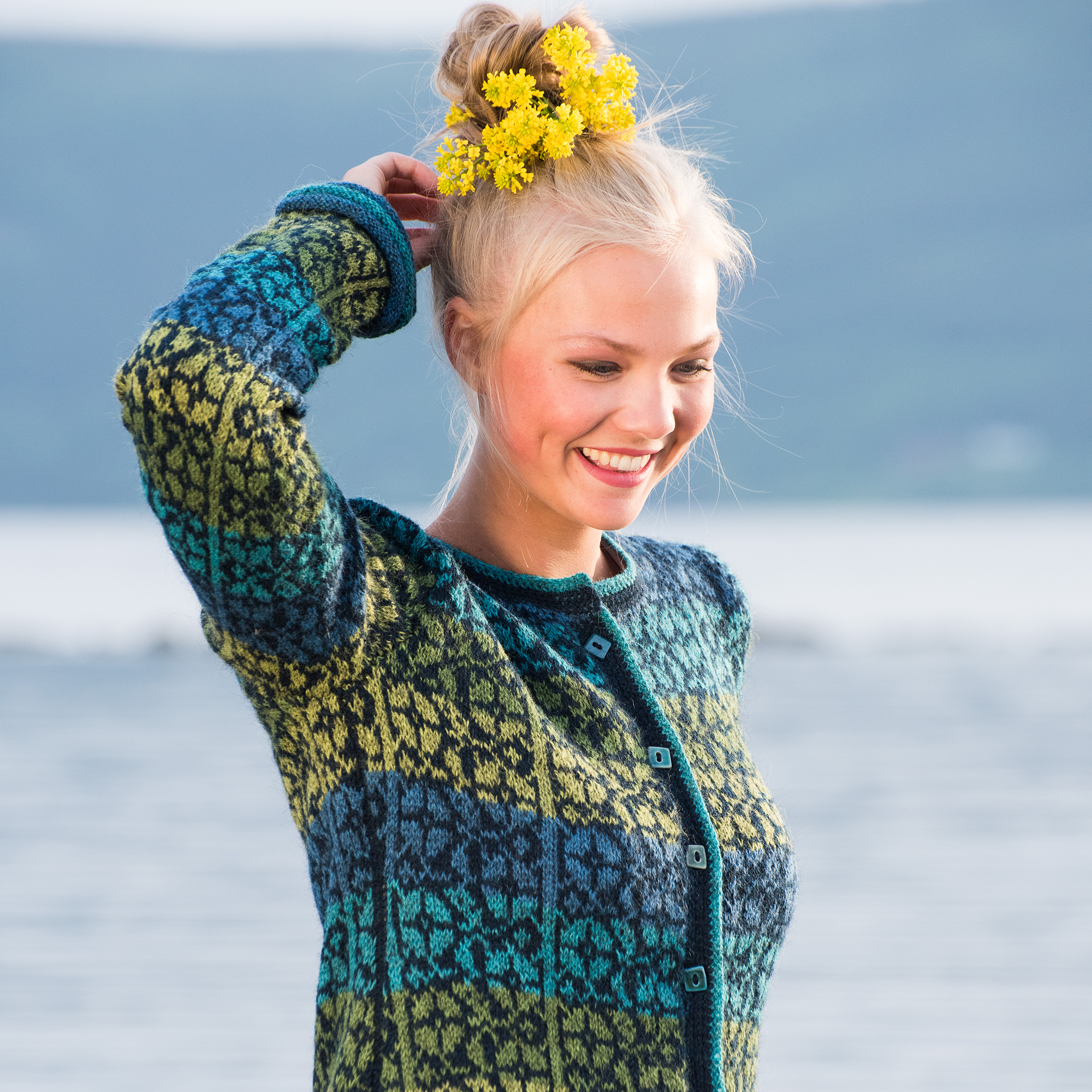 Fridas lange blomsterjakke - Bilde 2