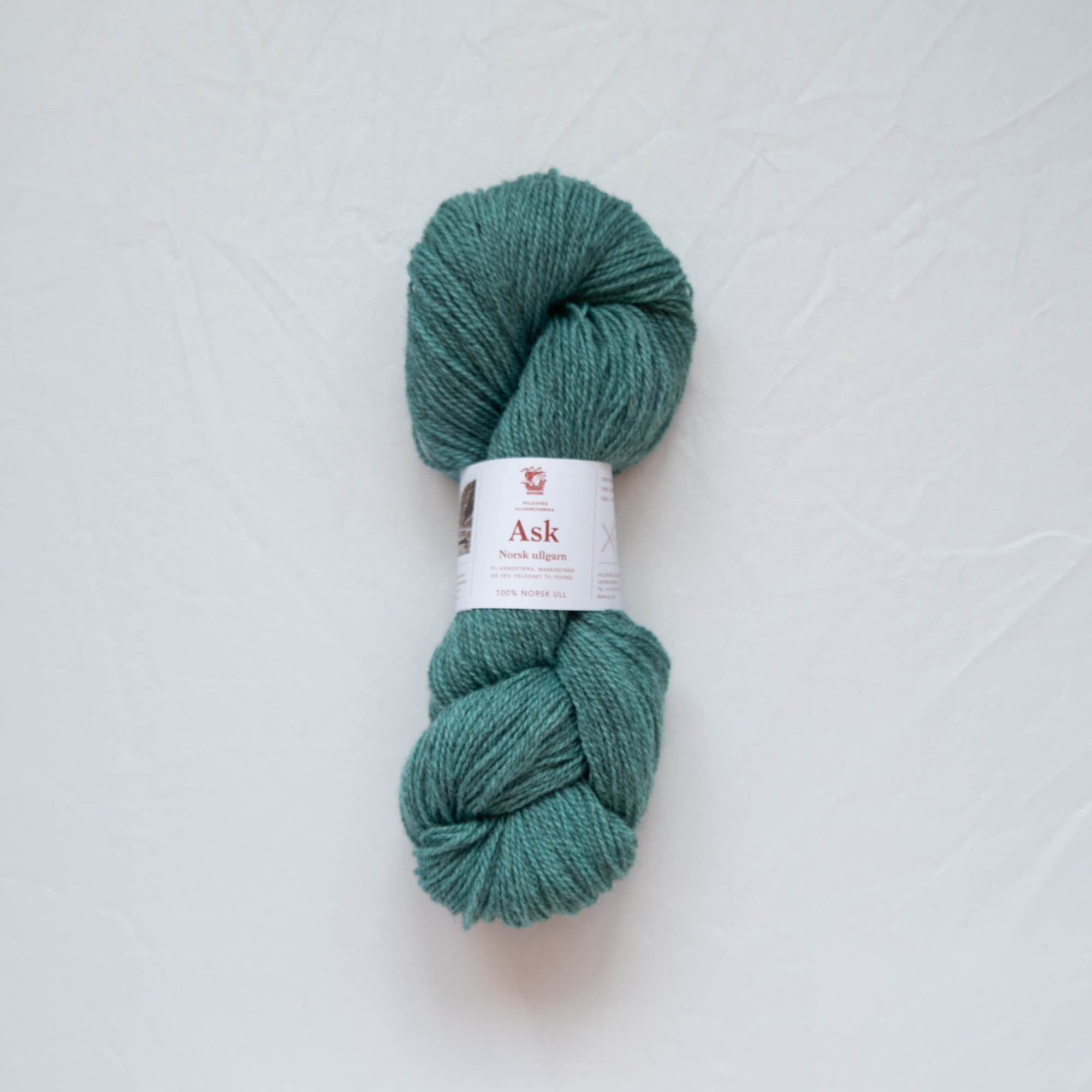 Ask ullgarn, melert mintgrønn - Bilde 2