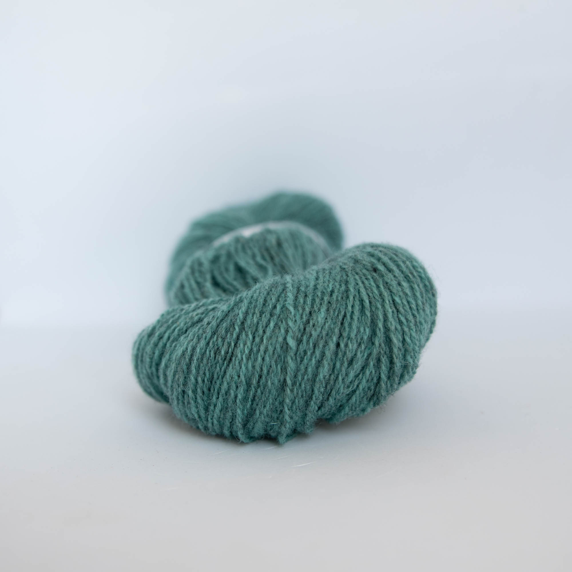 Ask ullgarn, melert mintgrønn