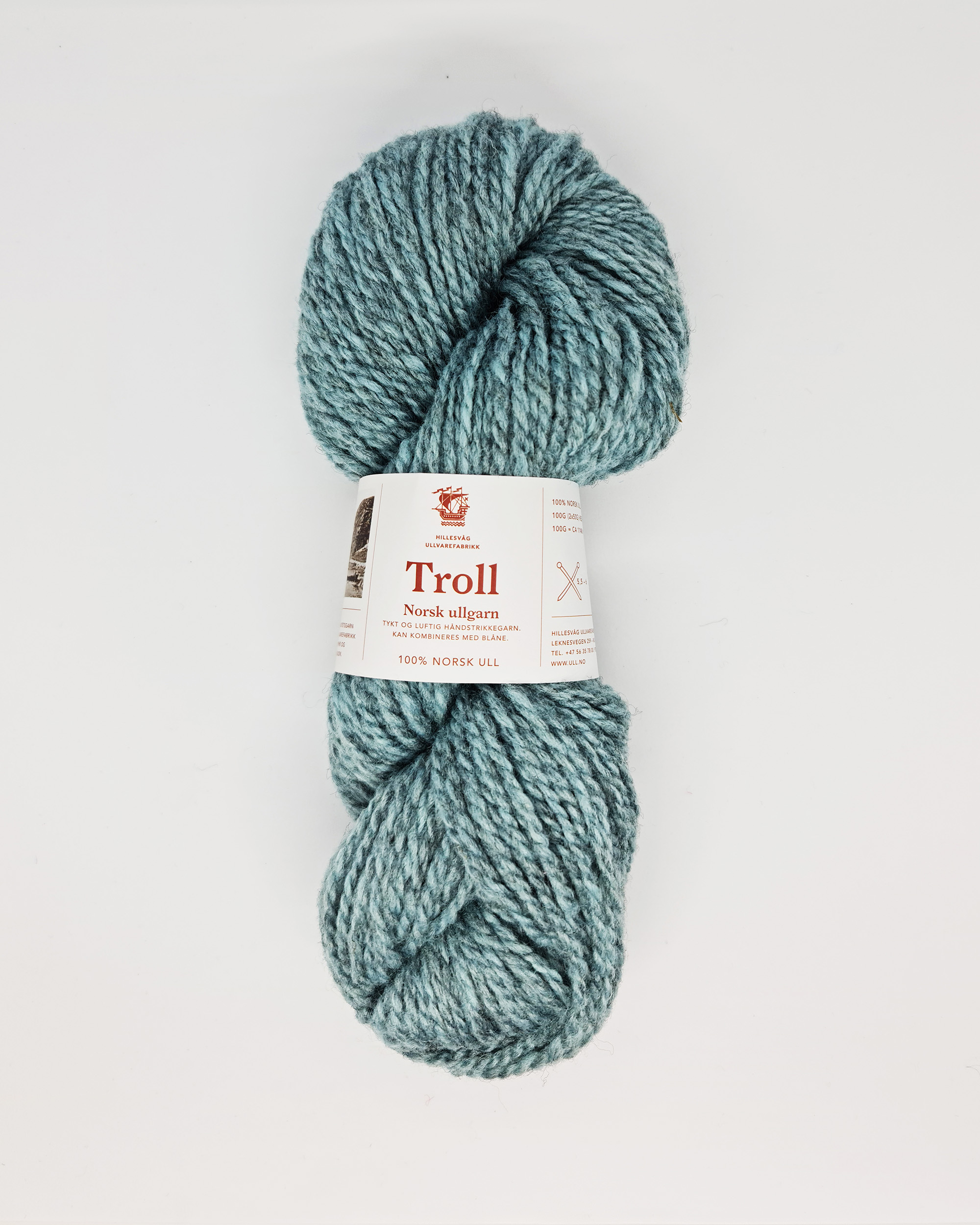 Troll melert, lys blåturkis - Bilde 3