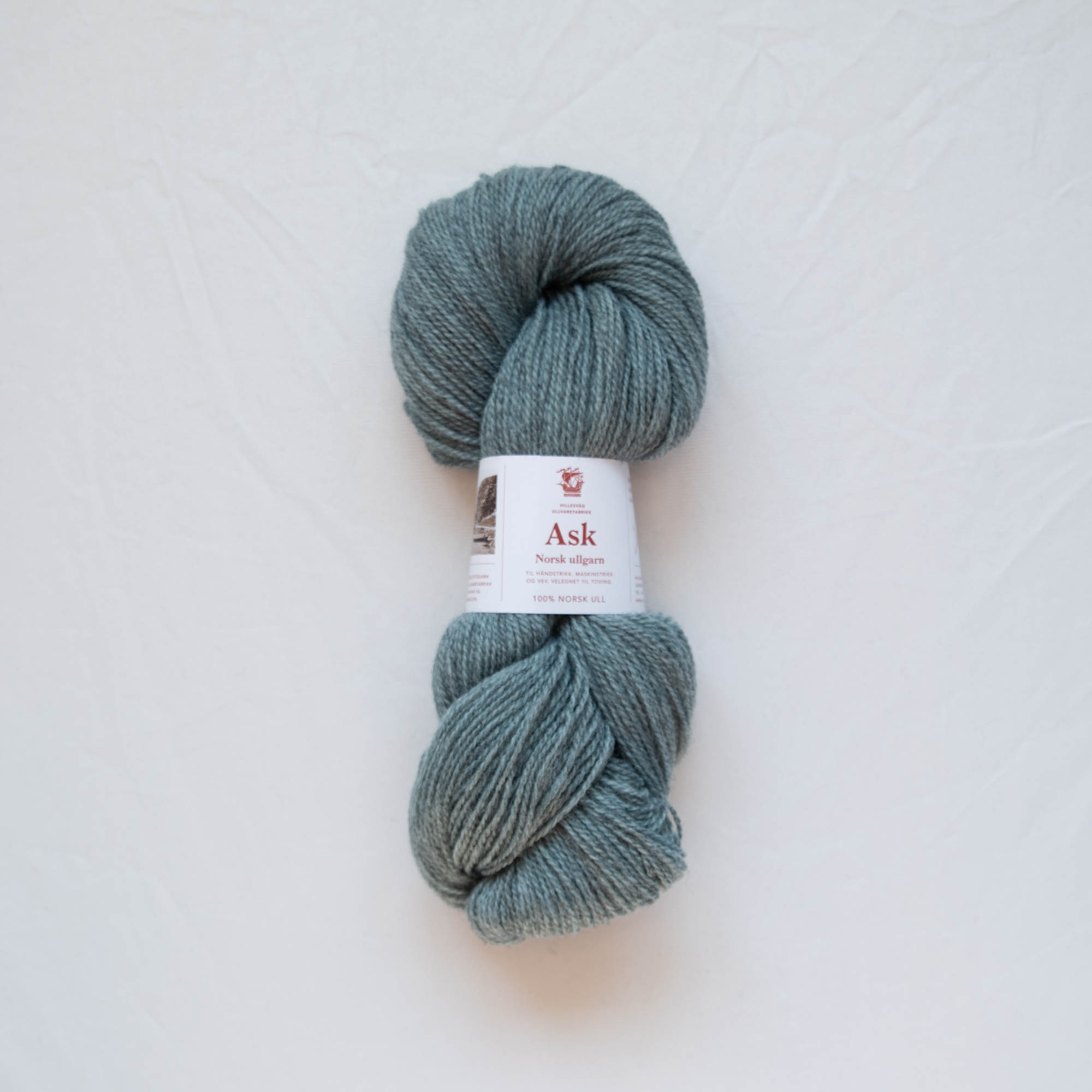 Ask ullgarn, melert lys grønnturkis - Bilde 2