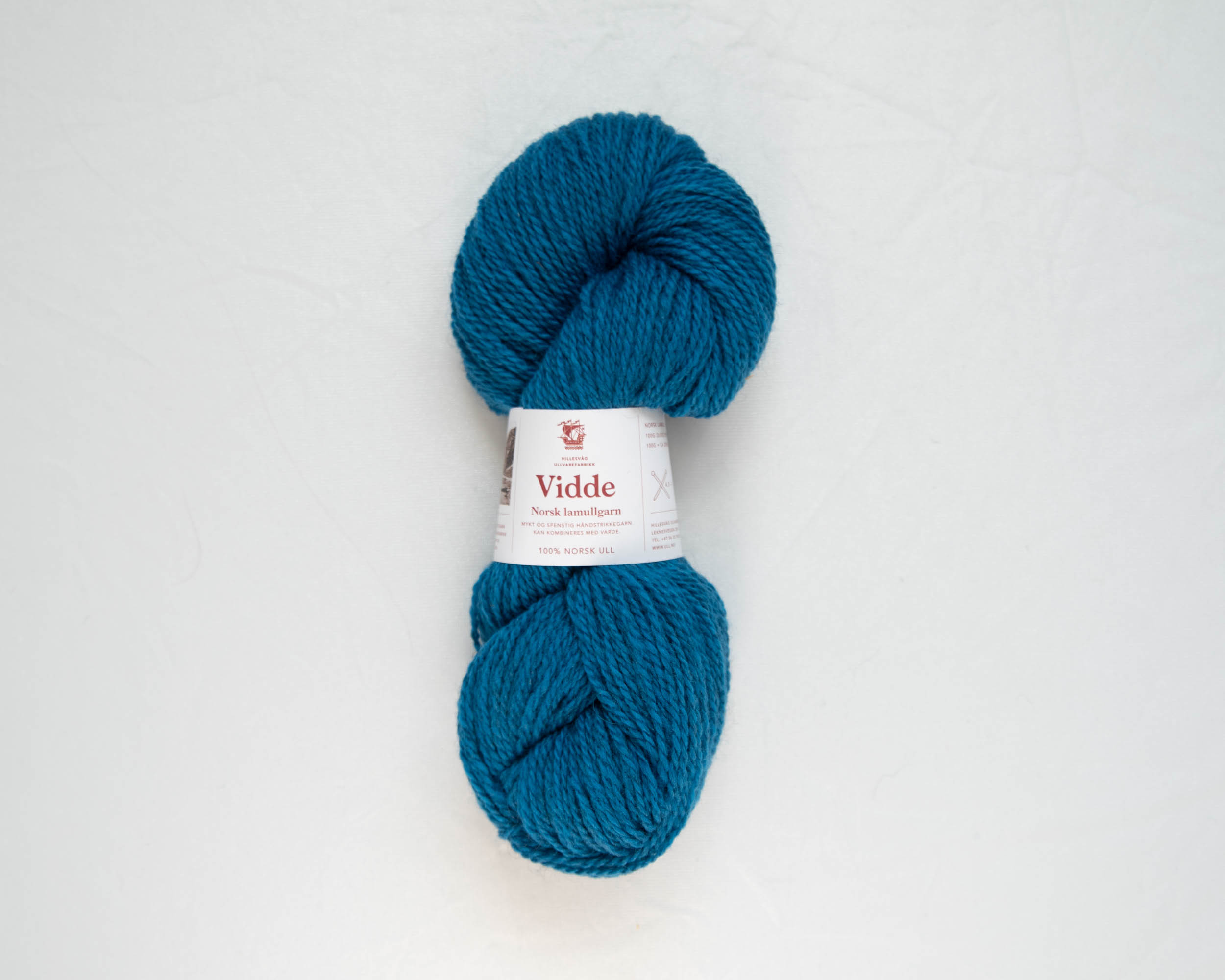 Vidde lamullgarn, petrol - Bilde 2