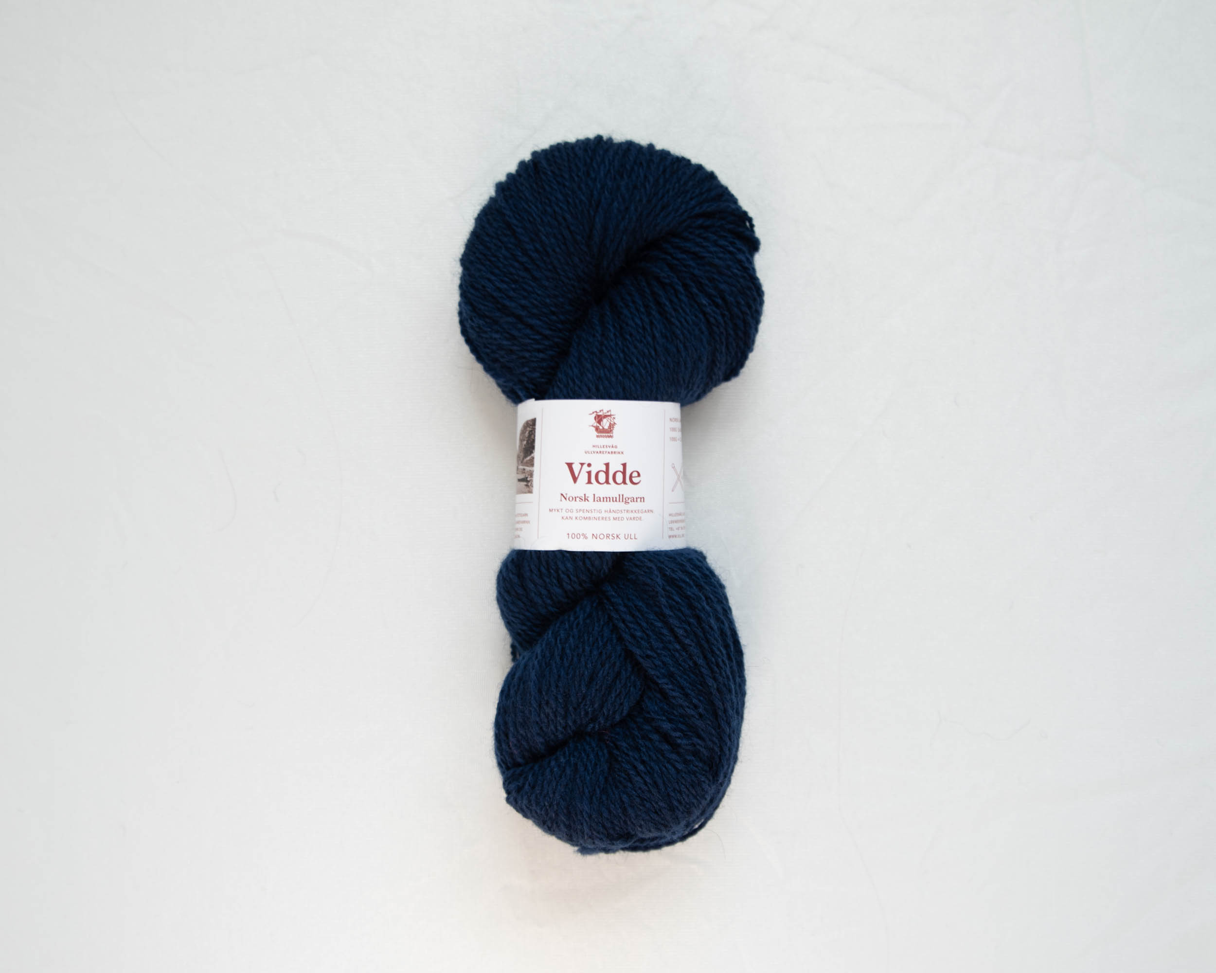 Vidde lamullgarn, marineblå - Bilde 2