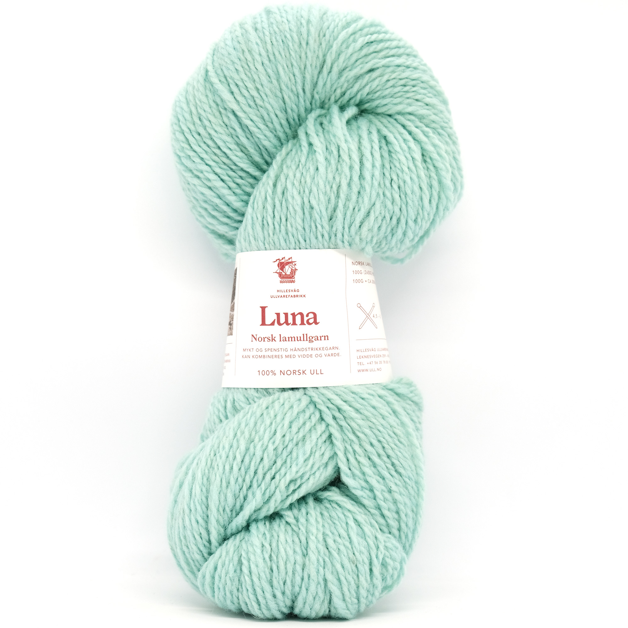 Luna lamullgarn, mintgrønn - Bilde 2