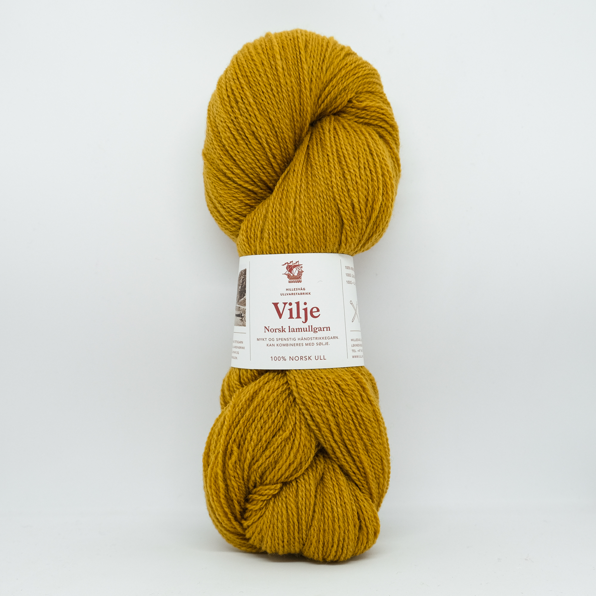 Vilje lamullgarn, sennep