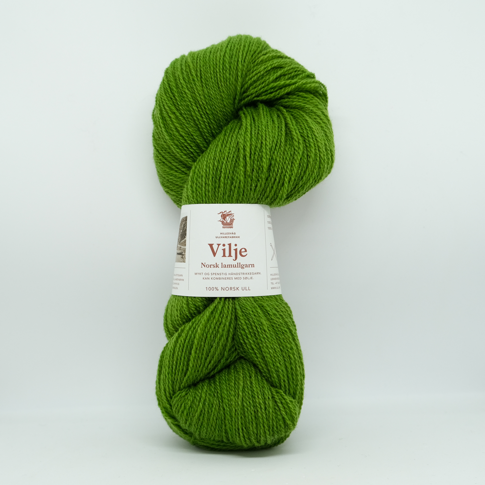 Vilje lamullgarn, grønn
