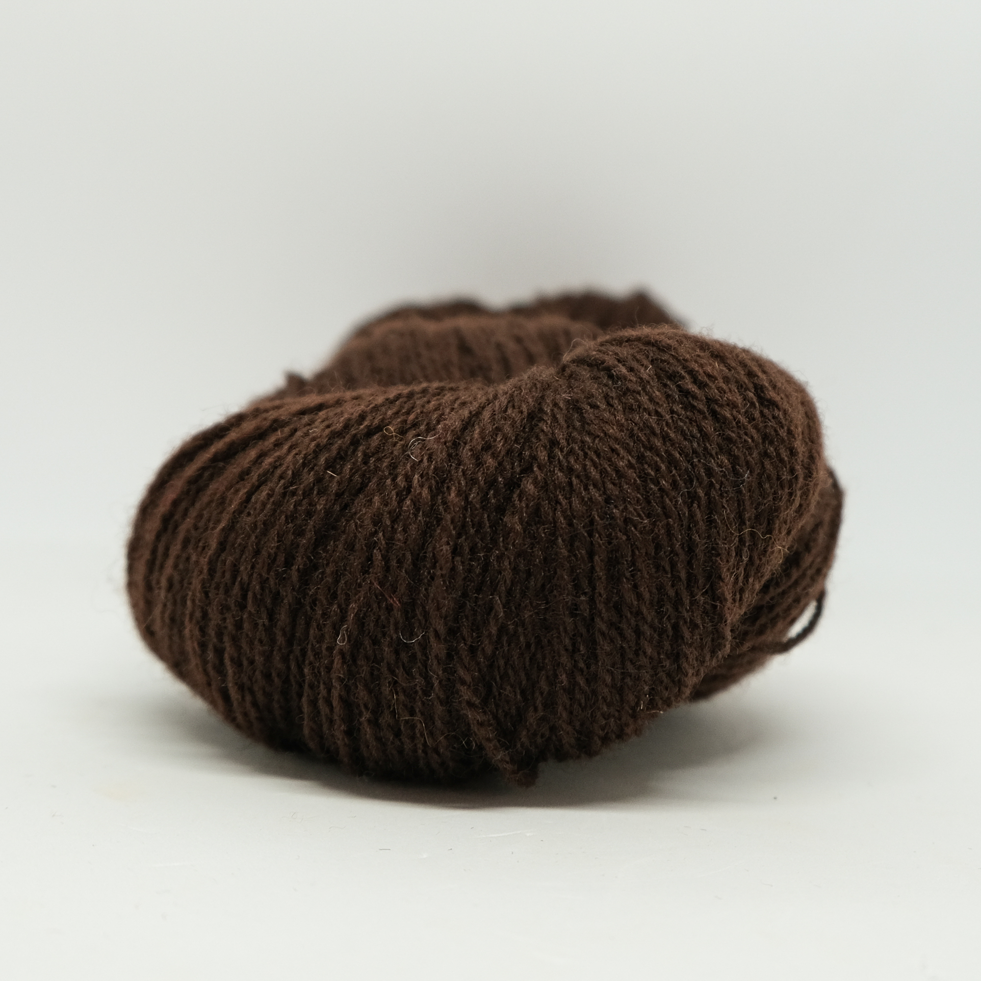 Vilje lamullgarn, mørk brun - Bilde 2