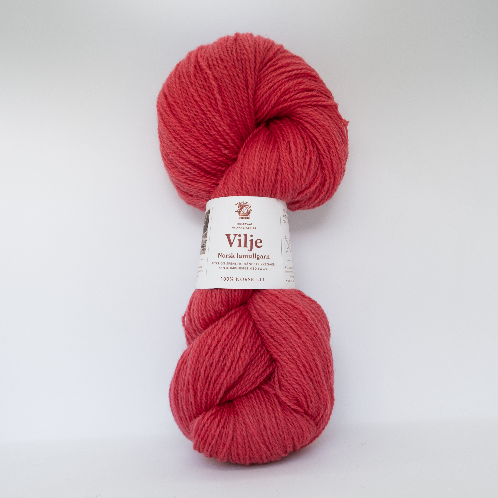 Vilje lamullgarn, korall