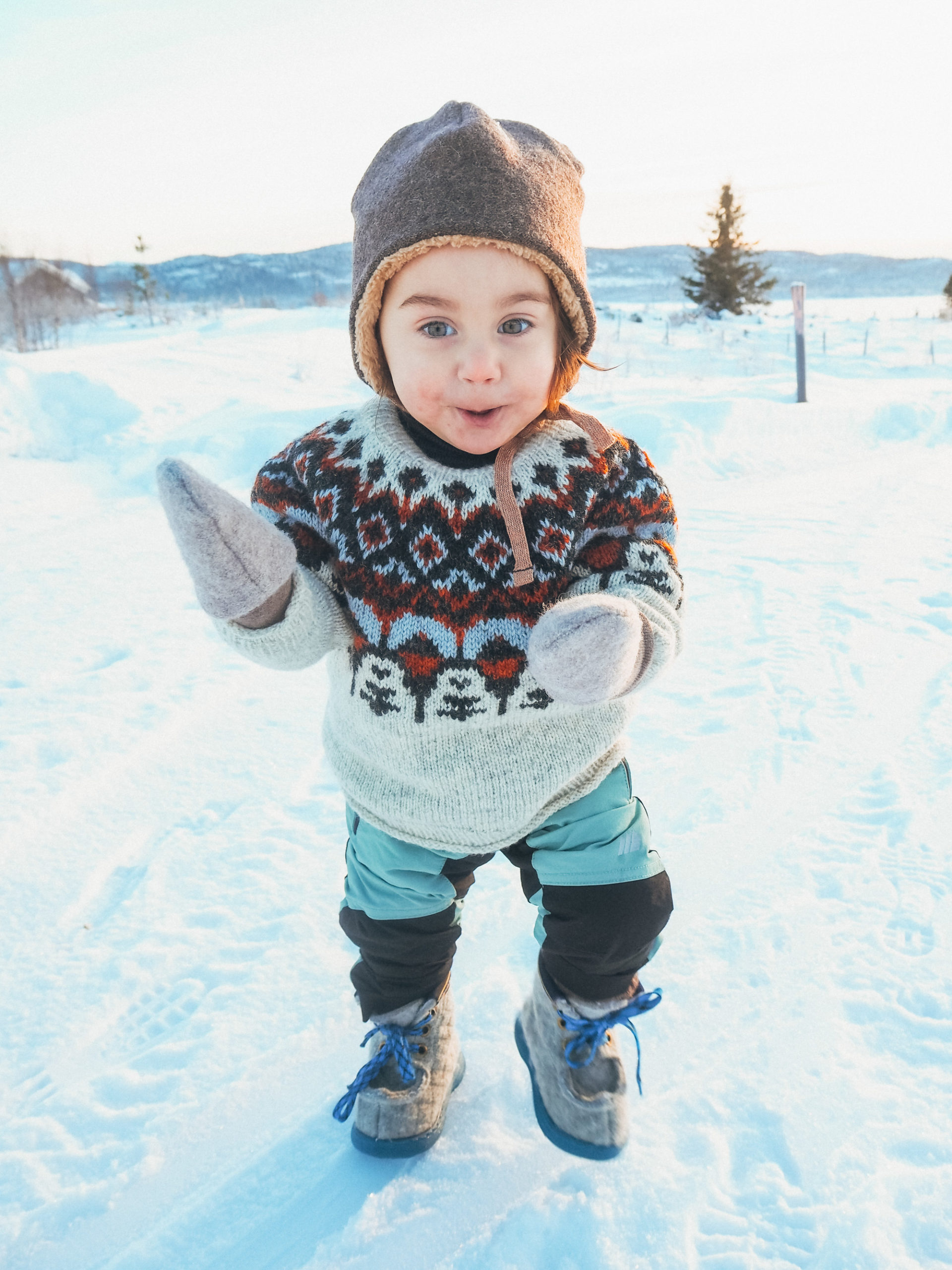 Matoaka barn, lys grå/terracotta (Sol/Ask) - Bilde 3