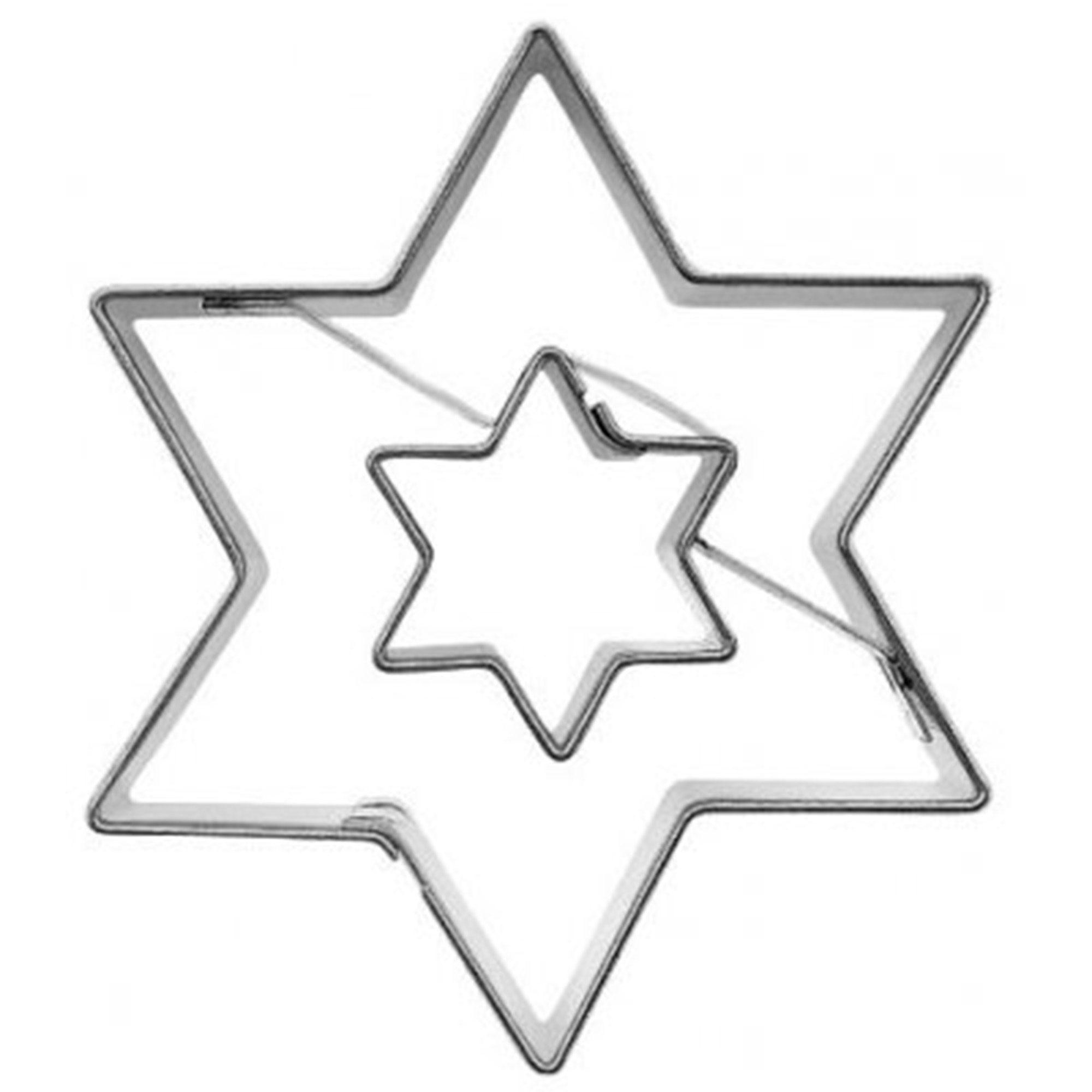 Form til filting - STJERNE, dobbel 5,5 cm