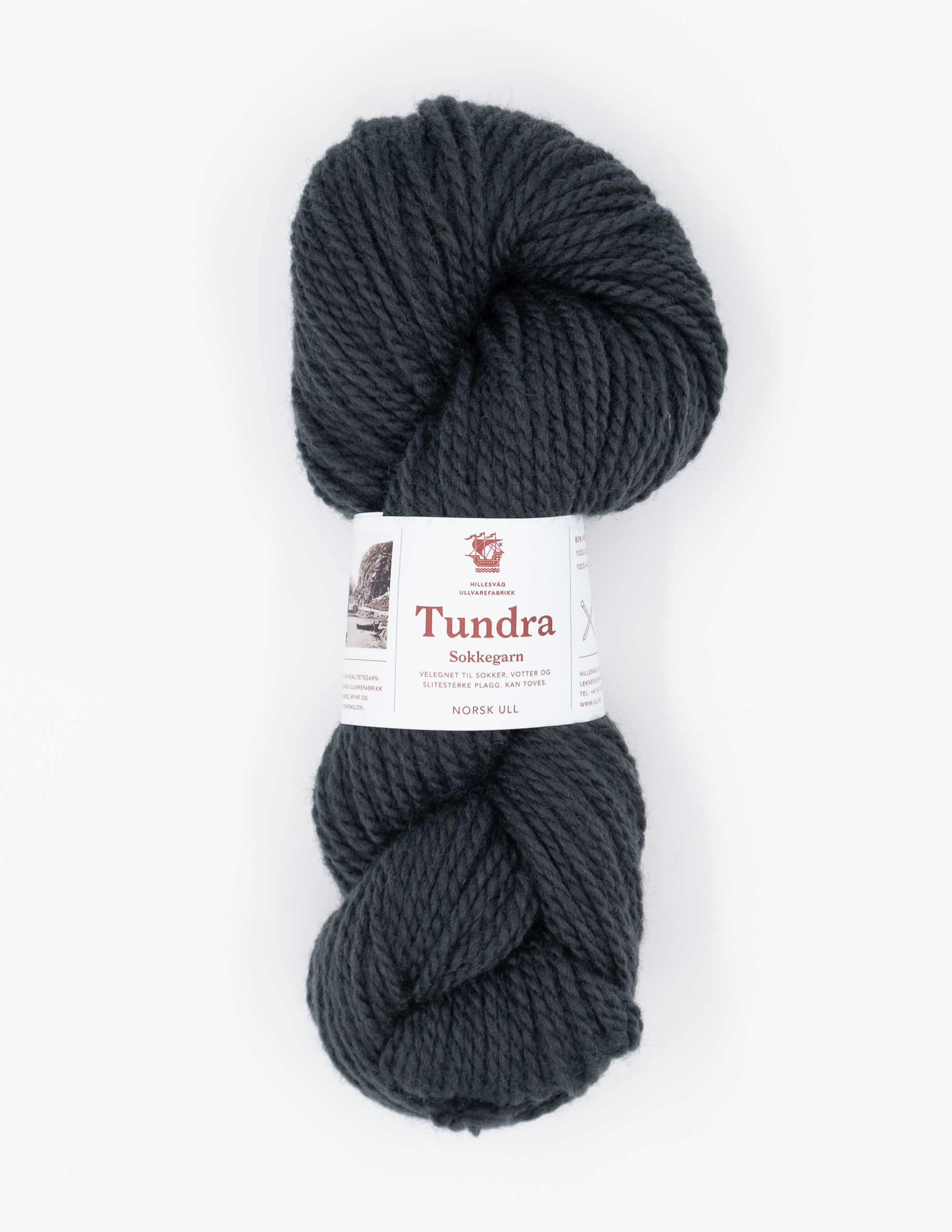 Tundra sokkegarn, antrasitt