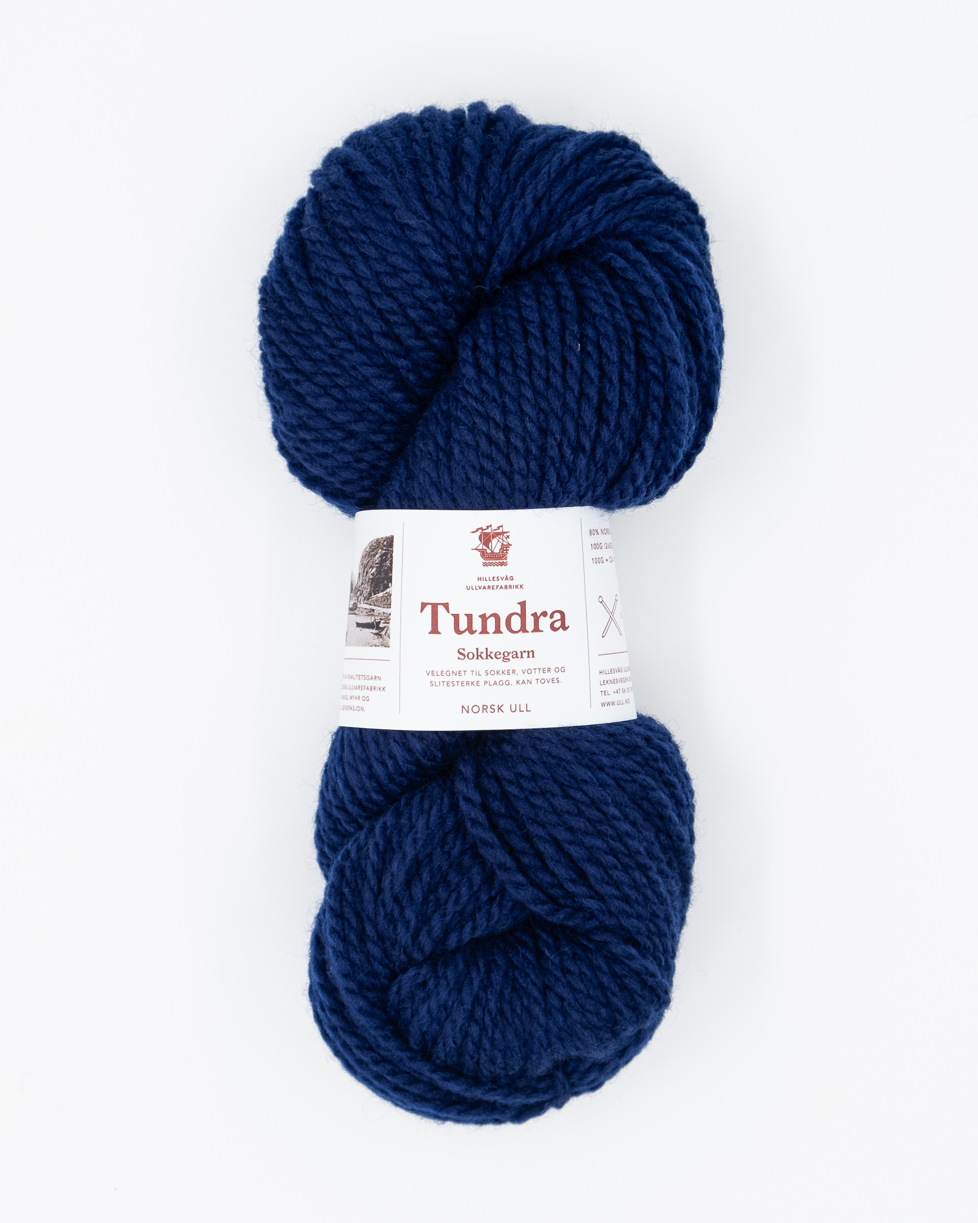 Tundra sokkegarn, marineblå