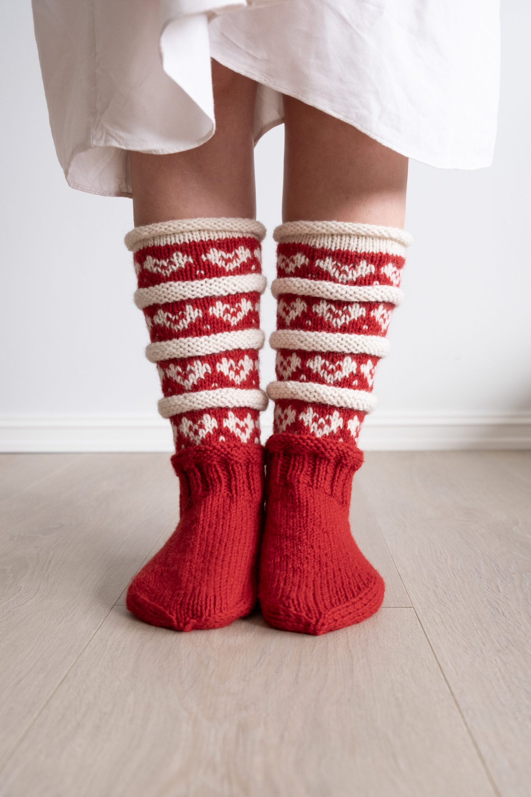 Julesokker, bonderød (garnpakke)