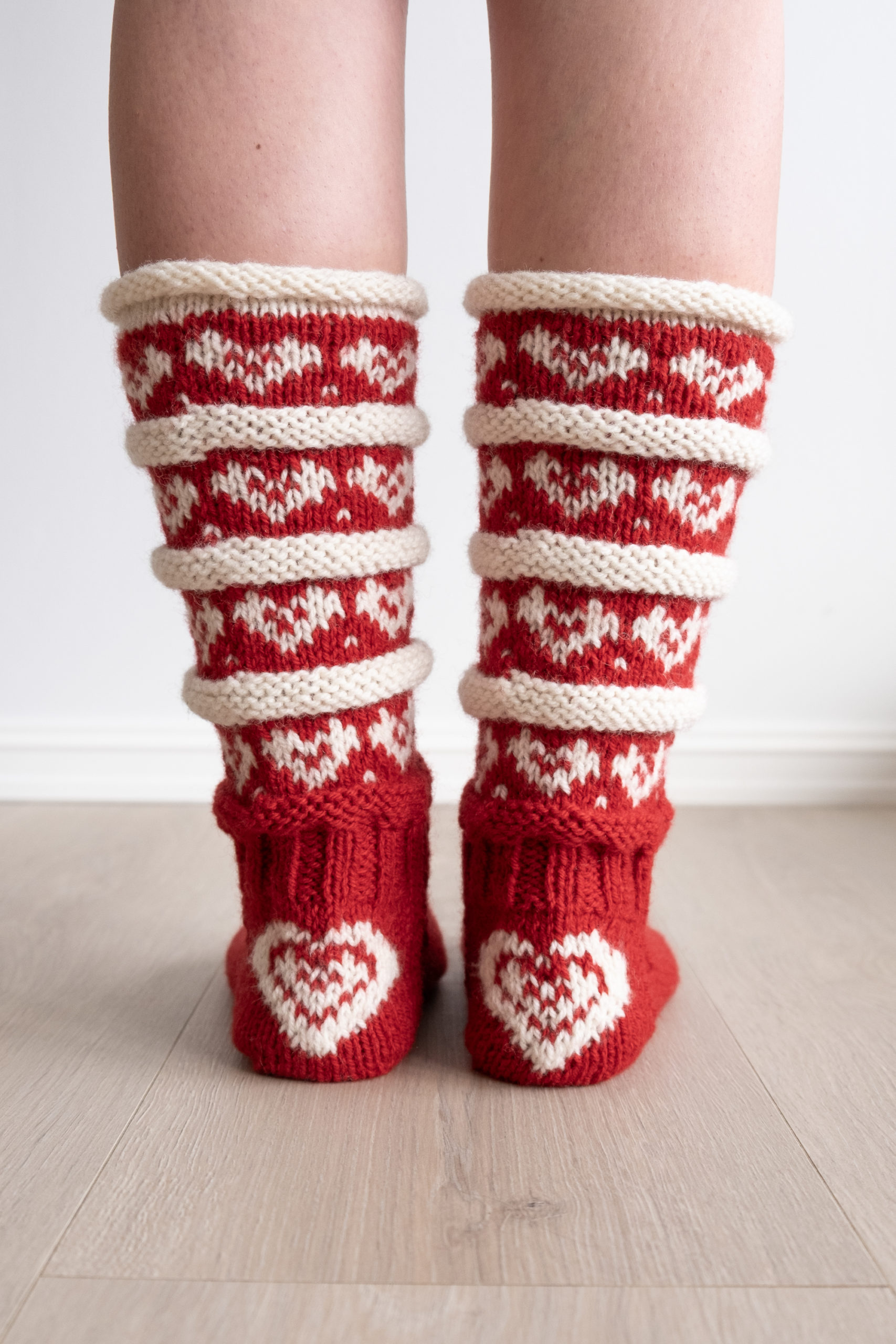 Julesokker, bonderød (garnpakke) - Bilde 2