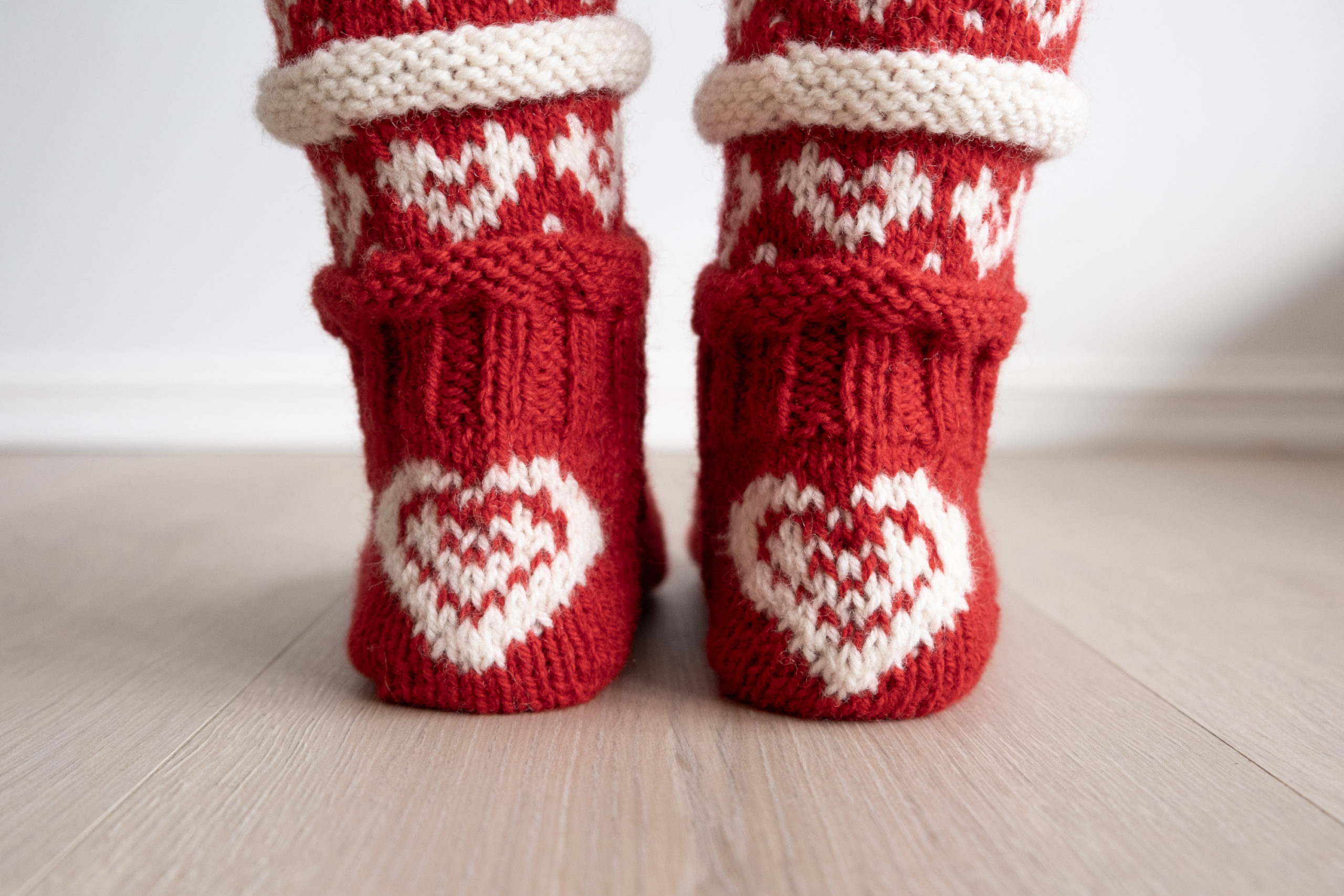 Julesokker, bonderød (garnpakke) - Bilde 3