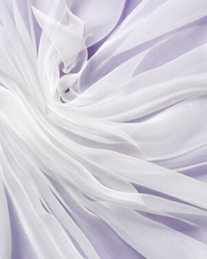 Silkechiffon 138 cm - 22 g/m, hvit