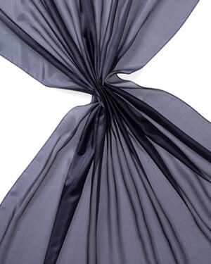 Pongee silke 90 cm - 20 g/m, marineblå