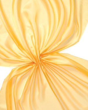 Pongee silke 90 cm - 20 g/m, gul