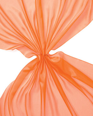 Pongee silke 90 cm - 20 g/m, oransje